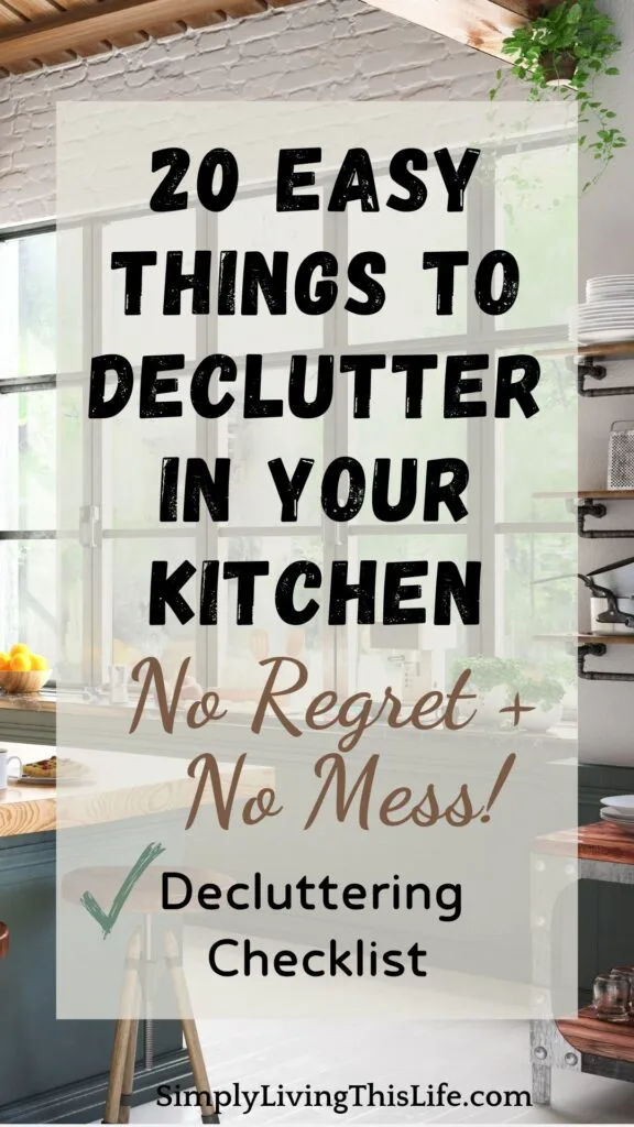 text overlaying clean and organized kitchen with large glass window and green plants